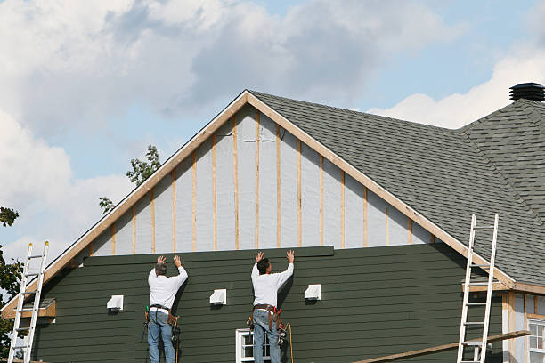 Professional Siding Replacement technician working in Burlington, NJ